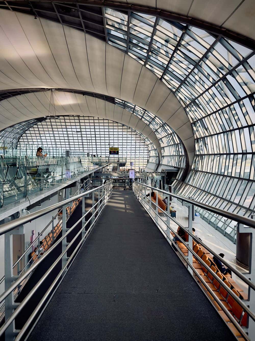 Jet bridge inside Suvarnabhumi Airport, Bangkok